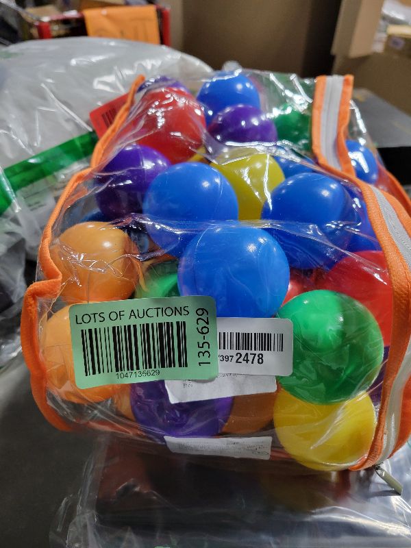 Photo 1 of Vanland Ball Pit Balls for Baby and Toddler Phthalate Free BPA Free Crush Proof Plastic - Multicolored Pit Balls in Reusable Play Toys for Kids with Storage Bag