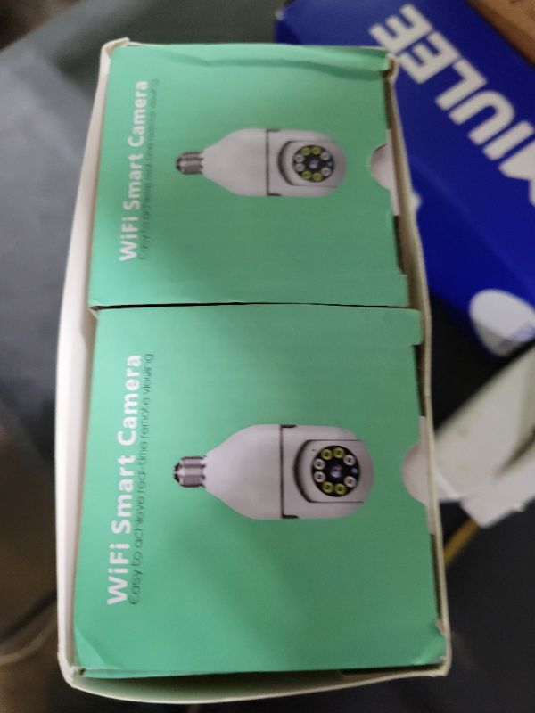 Photo 1 of Light Bulb Security Camera 2 Packs, 5G&2.4GHz 2K Security Cameras Wireless Outdoor 360° PTZ Cameras for Home Security with Color Night Vision, 2 Way Talk, AI Human Detection, Screw in Light Socket