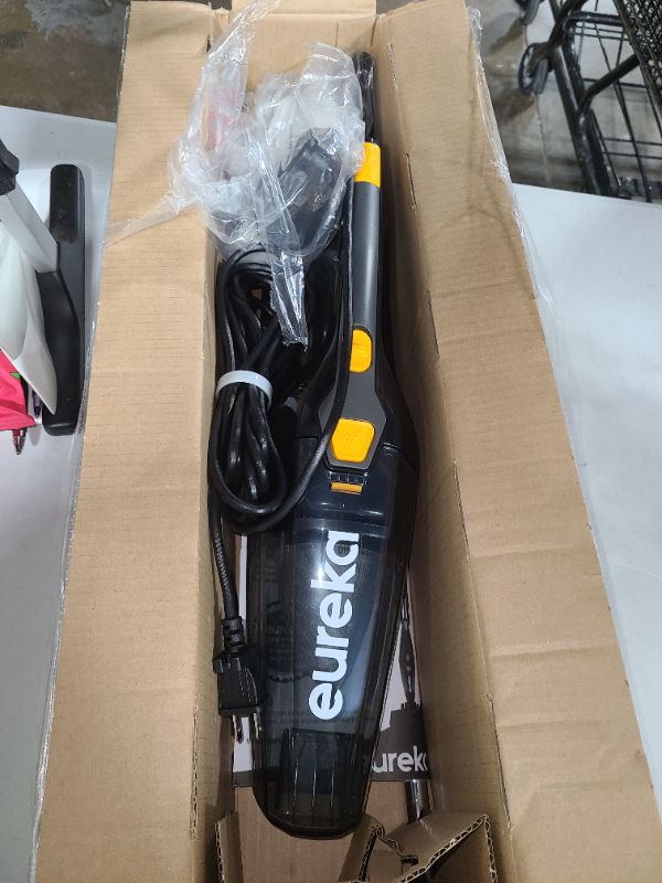 Photo 1 of Eureka  Stick Vacuum Cleaner, Powerful Suction 3-in-1 Small Handheld Vac with Filter for Hard Floor Lightweight Upright Home Pet Hair, Dark Black