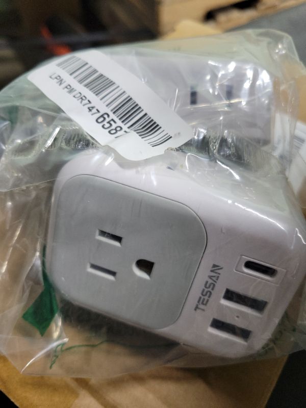Photo 1 of Australia Plug Adapter, TESSAN Australian Power Adaptor with 4 Outlets 3 USB Charging Ports (1 USB C), Type I Plug for US to New Zealand China Argentina Fiji AU, 2 Pack