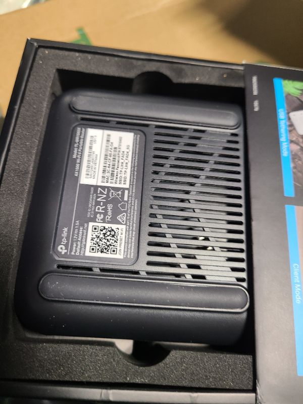 Photo 1 of TP-Link Ultra-Portable Wi-Fi 6 AX1500 Travel Router TL-WR1502X | Easy Public WiFi Sharing | Hotel/RV/Travel Approved | Phone WiFi Tether | USB C Powered | Multi-Mode | Tether App | Durable Design