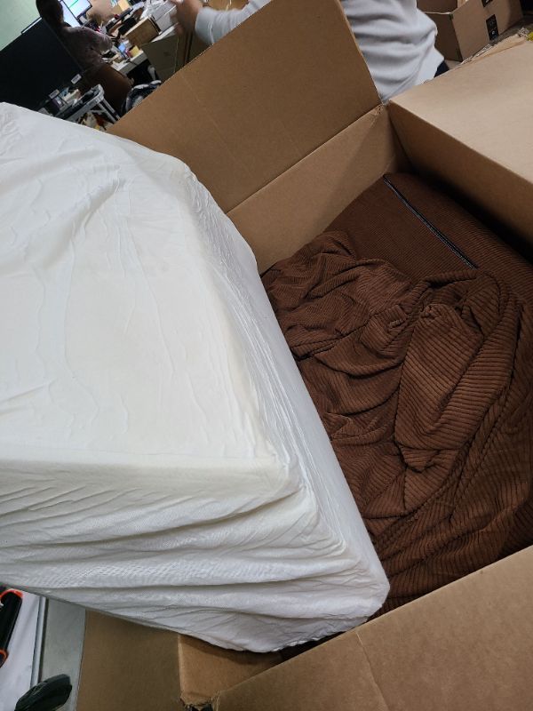 Photo 1 of Litbird Folding Sofa Bed, Futon Couch, Convertible Sofa Bed, Foldable Memory Foam Sleeper, Floor Sofa Couch for Living Room, Bedroom, Guest Room, Corduroy, 30" Width, for Adults, Brown