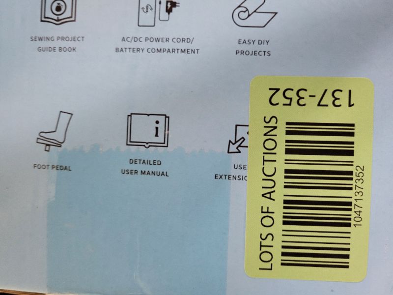 Photo 1 of Mini Sewing Machine for Beginners, 48-Piece Portable Sewing Machine, Dual Speed Small Sewing Machine, Adults and Kids Sewing Machine, Travel Beginner Sewing Machines with Sewing Kit and Book, Blue