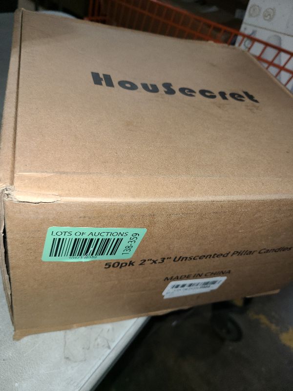 Photo 1 of Housecret 50 Pack 2" D x 3" H (20 Hour Burn Time) White Unscented Votive Candles, Hand Poured Wax Candle Ideal Gifts for Weddings Birthdays Christmas Holidays Party