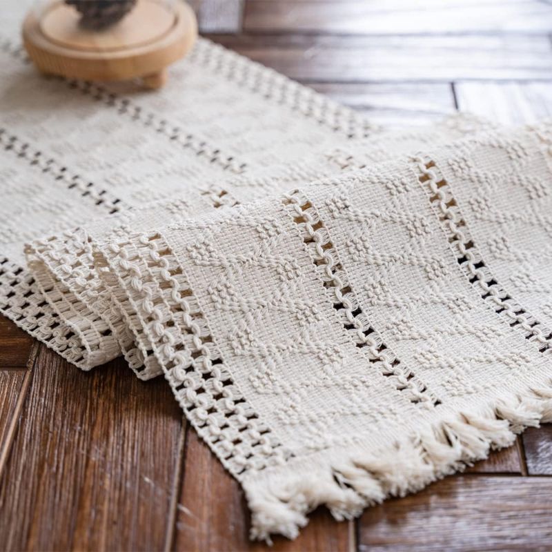 Photo 1 of Veblandy Rectangle Tablecloth 60x84 inch Linen Textured Waterproof Table Cloth Stain and Wrinkle Resistant Washable, Decorative Fabric Table Cover for Outdoor and Indoor Use, Ivory