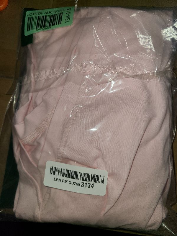 Photo 1 of Yeokou Rompers for Women Casual Short Sleeve Oversized Athletic Workout Reversible Hot Shot Tee Romper Deep Pockets(Pink-S)
