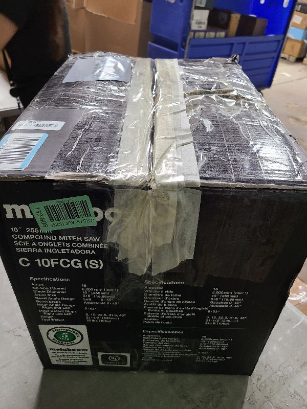 Photo 1 of Metabo HPT 10-Inch Compound Miter Saw