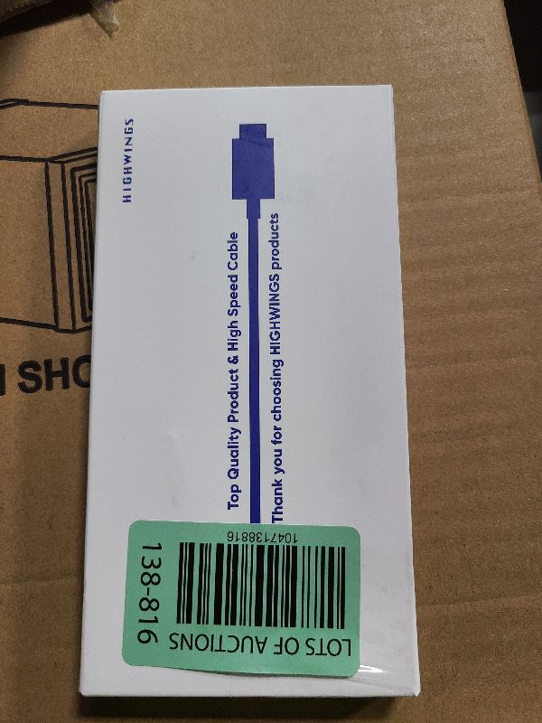 Photo 1 of Highwings 4K High Speed HDMI Cable 1M/3.3FT, 4k@60Hz 18Gbps HDMI Braided HDMI Cord 30AWG 4K@60Hz Compatible HDR, HDCP 2.2,Video UHD 2160p,HD 1080p,3D PS 3 4 PC Blu-ray ect
