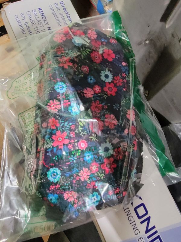 Photo 1 of AJLTPA Cosmetic Bag Waterproof Neoprene Zipper Pouch Travel Portable Toiletry Makeup Bags Organizer Case for Women and Girls, Flower Meadow