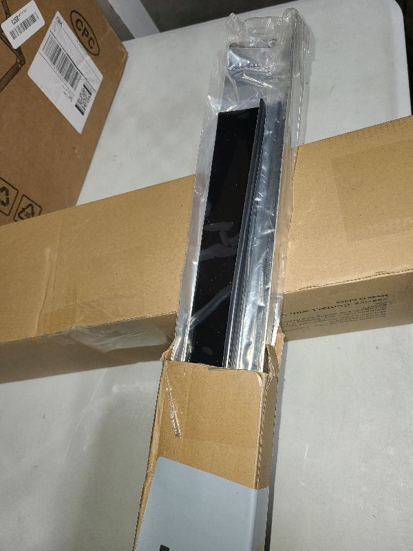 Photo 1 of 30" Slide-in Range Rear Filler Kit W10113901A with 2pcs Silicone Stove Gap Covers, Cooktop Trim Kit Between Stove and Backsplash for Whirlpool & Most Brand, 316 Stainless Steel (Silver)