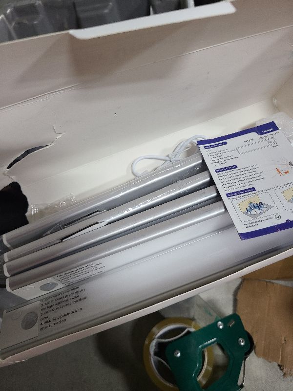 Photo 1 of 5-Pack Under Cabinet Lighting, Upgraded 2200mAh Rechargeable Under Cabinet Lights Wireless, LED Motion Sensor Light Indoor Closet Lights Under-Counter Light Fixtures for Kitchen, Hallway, Shelf, 10in