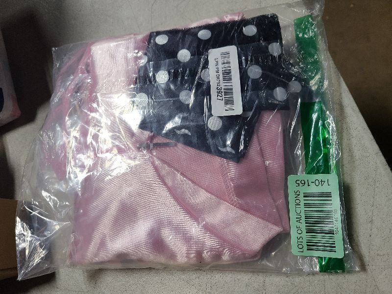 Photo 1 of NielijuanST 50S Pink Satin Zipper Jacket with Polka Dot Scarf Cat Eye Glasses Women Girls Hen Night Party Halloween Costume Fancy Dress Props (X-Large, Adult)