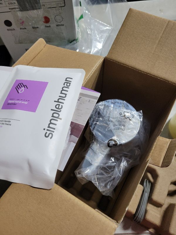 Photo 1 of simplehuman 9 oz. Touch-Free Rechargeable Sensor Liquid Soap Pump Dispenser, Brushed Stainless Steel