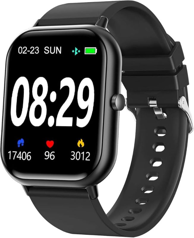 Photo 1 of  Smart Watch for Men Women SmartWatch 1.83" for iPhone Samsung Android Phone Compatible, Fitness Tracker Watch with Pedometer, Heart Rate/Sleep Monitor, Blood Oxygen, IP68 Waterproof 