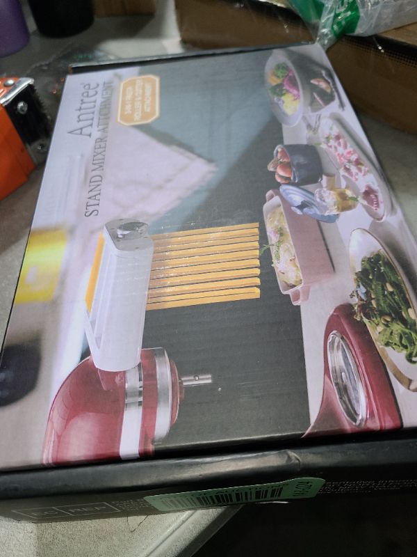 Photo 1 of Antree Pasta Maker Attachment 3 in 1 Set for KitchenAid Stand Mixers Included Pasta Sheet Roller, Spaghetti Cutter, Fettuccine Cutter Maker Accessories and Cleaning Brush