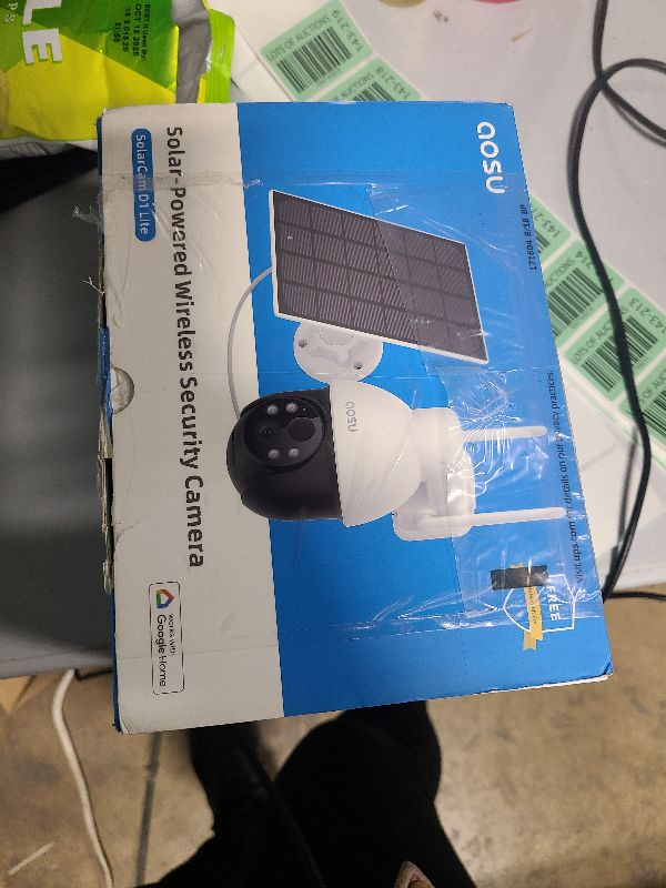 Photo 1 of DEKCO Solar Security Camera Outdoor Wireless, Battery Powered, Panoramic Pan Tilt Zoom, Auto Motion Tracking, True 2K, Color Night Vision, Spotlight, 2-Way Talk