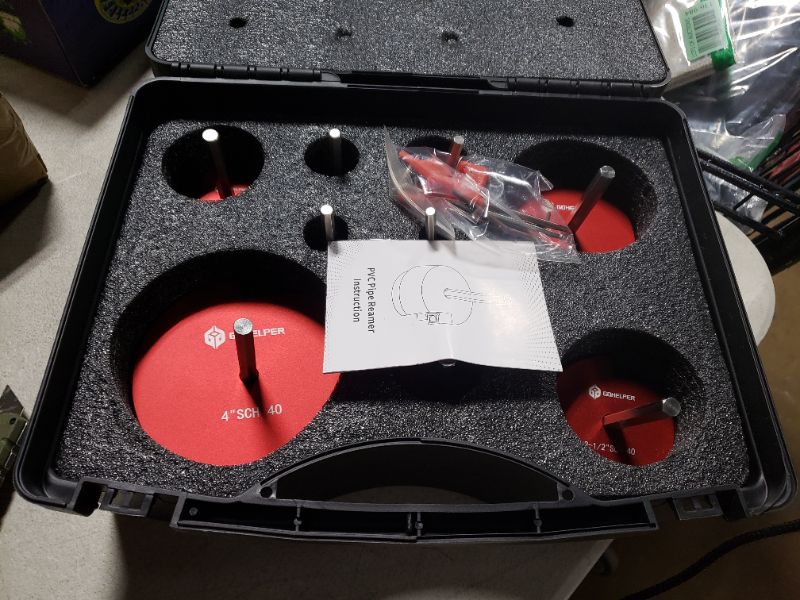 Photo 1 of 9pcs Pvc  Reamer Kit With 1/2inch, 3/4inch, 1inch, 1-1/4inch,1-1/2inch, 2inch,2-1/2inch, 3inch, 4inch Head Aluminum, PVC Fitting Saver, PVC Socket Saver For SCH40 PVC, ABS PVC Pipe, CPVC