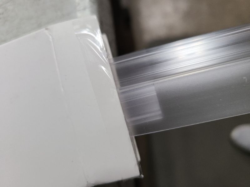 Photo 2 of AmazerBath Shower Door Side Seal Strip 78.75 Inches (15.75inches * 5) - 5 Sections Segmented Shower Installation Kit, Frameless Glass Door Seal Strip - Suitable for 3/8 Inch Glass