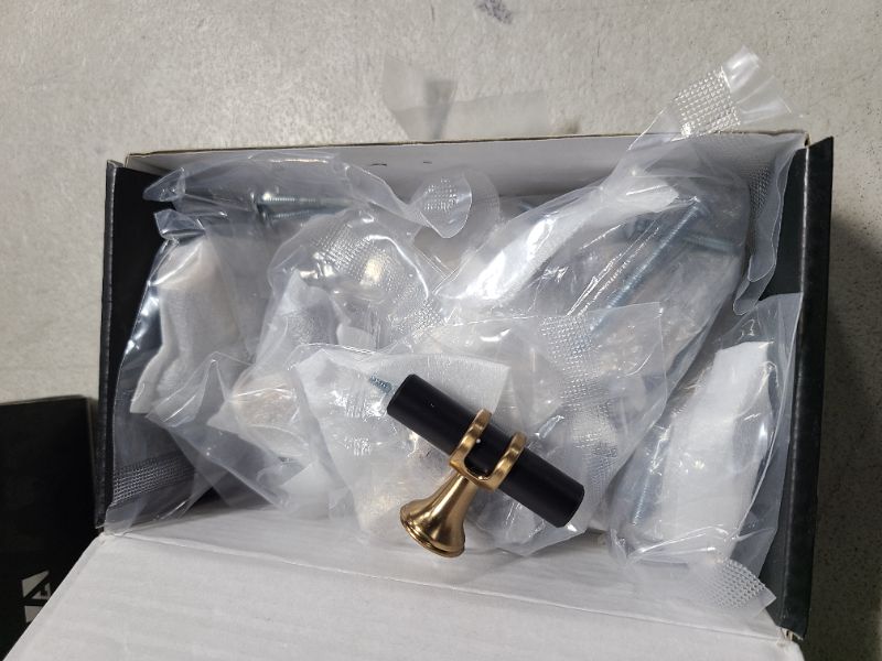 Photo 1 of Asidrama 10 Pack Champagne Bronze and Matte Black Kitchen Cabinet Knobs Cabinet Hardware Zinc Knobs for Dresser Drawers