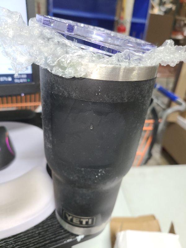 Photo 1 of YETI Rambler 30 oz Stainless Steel Vacuum Insulated Tumbler w/MagSlider Lid, Black