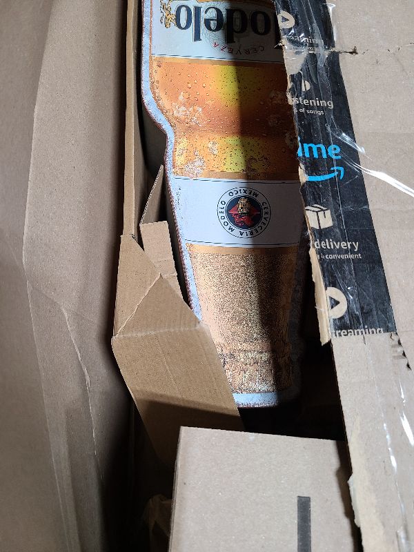 Photo 1 of Modelo Vintage Inspired Double-Sided Marquee LED Sign Retro Wall Decor for the Home, Game Room, Bar, Man Cave, Garage, or Bedroom (25" x 9.75" x 4")