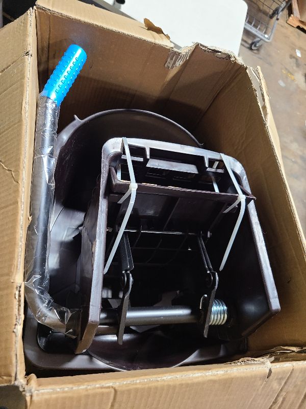 Photo 1 of Carlisle 3690869 Mop Bucket with Side Press Wringer 26 Quart Brown