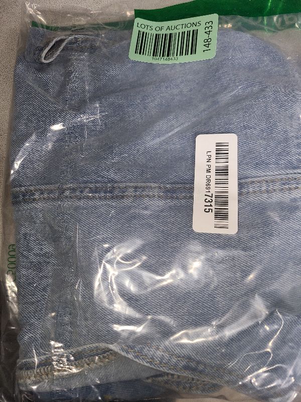 Photo 1 of MakeMeChic Women's V Neck Sleeveless Denim Jacket Single Breasted Crop Top Y2k Jean Vest Light Wash Medium