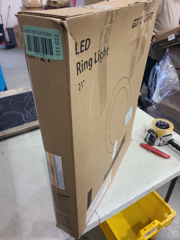 Photo 1 of 21 inch LED Ring Light with Tripod Stand, Video Ring Light for Selfie Photography Vlog Recording Conference Meeting Studio Portrait YouTube TikTok Makeup with Carrying Bag and Remote Control, CRI>97