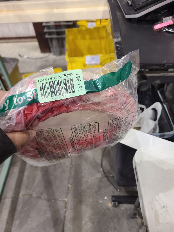 Photo 1 of 10FT Adjustable V Belt 5/8", Type B 10 Feet Power Twist V - belt, Link Belt 5/8 Inch for Latches and Woodworking Tool (Red)