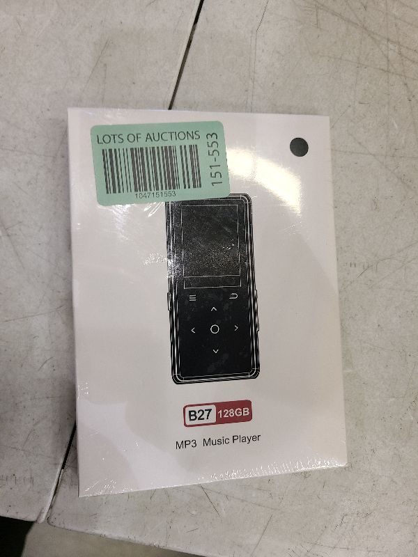 Photo 1 of 128GB MP3 Player with Bluetooth 5.2, AiMoonsa Music Player with Built-in HD Speaker, FM Radio, Voice Recorder, HiFi Sound, E-Book Function, Earphones Included (Black 128G)