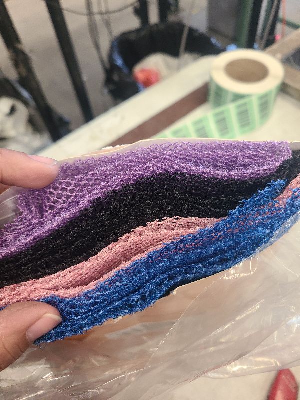 Photo 1 of African Exfoliating Net, 4 Pieces African Net Sponge, Nylon African Bath Sponge Net, African Net Long Net Bath Sponge Shower Body Scrubber
