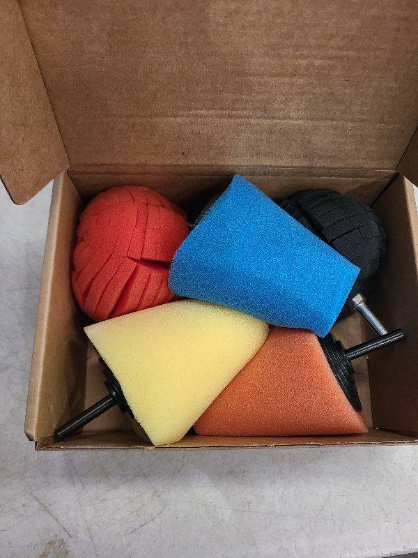 Photo 1 of 5Pcs Polishing Foam Sponge Polishing Balls Wheel Cleaning Tools Car Wheel Polisher (for Drills Car Polisher and Polisher Kits for car Wheel Wheel Care, Metal, Plastic, Ceramic and Glass.
