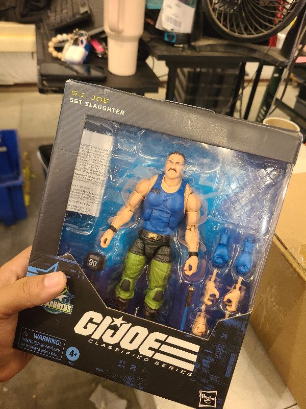 Photo 1 of MISSING PARTS---G.I. Joe Classified Series #129, Mad Marauders SGT Slaughter, Collectible 6 Inch Action Figure with 18 Accessories