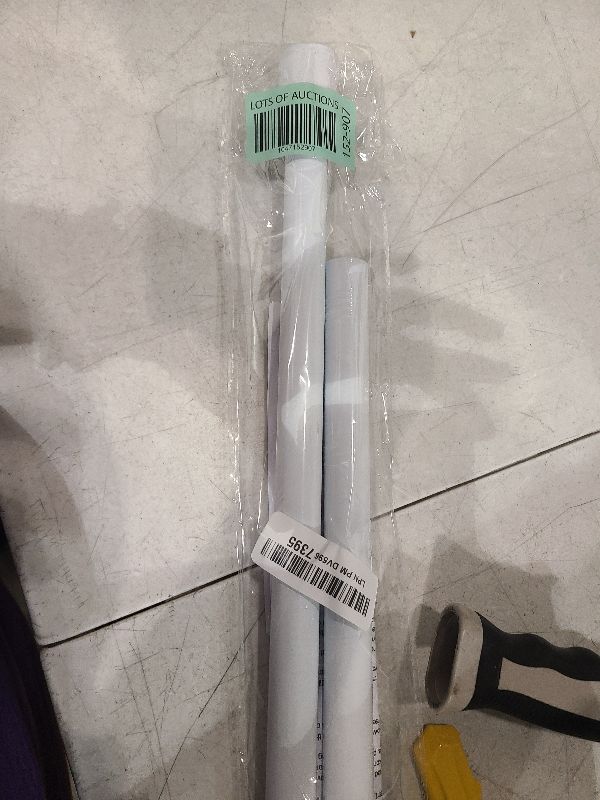 Photo 1 of White Tension Curtain Rod for Windows 28 to 48 inch Adjustable Expandable Pressure Spring Curtain Rod No Drilling Curtain Rod for Bedroom Doorway Closet Door