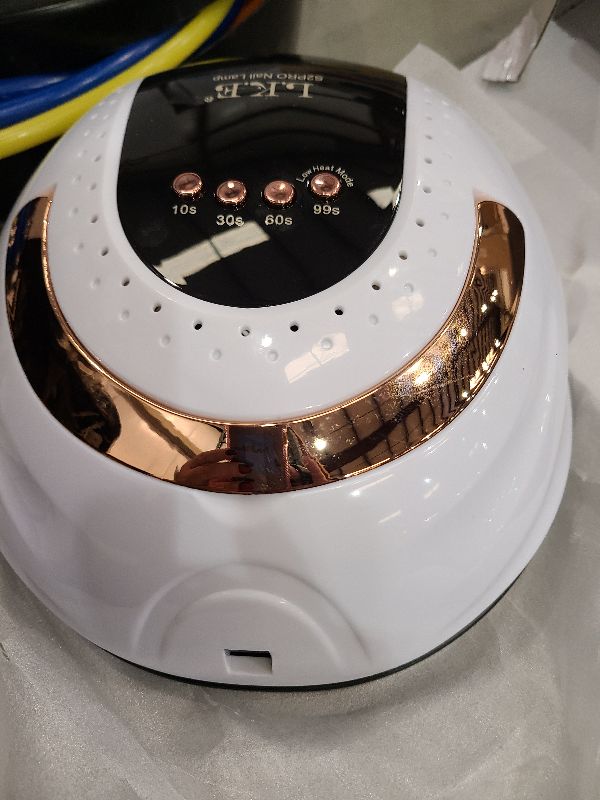Photo 1 of 268W UV LED Nail Lamp, LKE Nail Dryer for Gel Polish, 4 Timers UV Nail Lamp Professional Nail Light, 57Pcs Lamp Beads and Automatic Sensor(White)