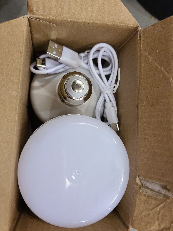 Photo 1 of Funlenry Rechargeable Light Bulbs with Remote - E26 Battery Operated Light Bulb for Non-Hardwired Wall Sconces, Pendant Lights ect (2 Pack)