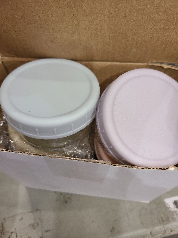 Photo 1 of VITEVER [6 Pack] Salad Dressing Container To Go, 2.7 oz Glass Small Condiment with Lids, Dipping Sauce Cups Set, Leakproof Reusable for Lunch Box Work Trip.