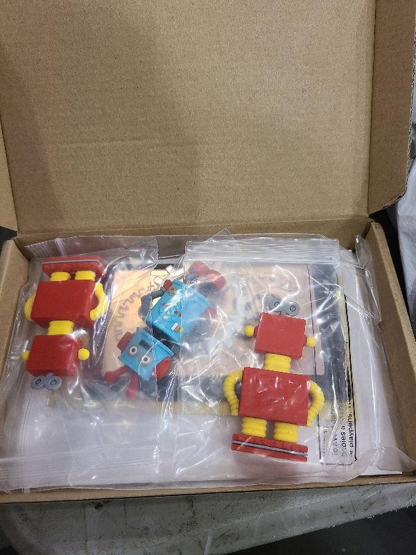 Photo 1 of 11 Pieces Robot Cake Toppers for Boys Robot Birthday Cake Topper Gear Happy Birthday Robot Cake Cupcake Decorations Robot Themed Party Decorations Robot Figurine for Robot Birthday Party Supplies