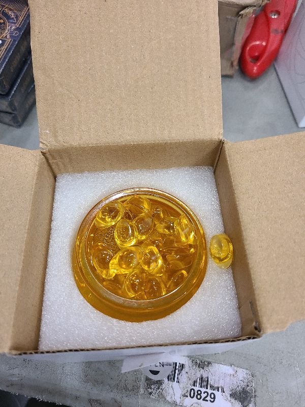 Photo 1 of AOFEGRLT 3.15'' cornucopia, containing 42 crystal ingots, symbolizing wealth and good luck, office and home feng shui ornaments