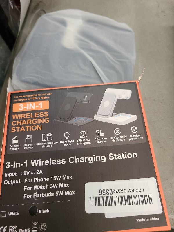 Photo 1 of 3 in 1 Wireless Charger Stand for Samsung, CIYOYO Fast Phone Charging Station for Galaxy Watch5 Pro/4/3/Active2/1, S25/S24 Ultra/S23/S22/S21/S20/Note 20, Z Fold/Flip Series, Android, Buds2 Pro