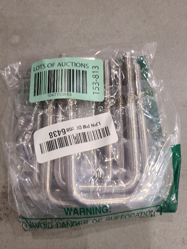Photo 1 of 2" W x 4.33“ L Stainless Steel Square Bend U Bolts with Nuts and Frame Plate for Automobiles Trailer, Ski Boat, or Sailboat Trailer Square U-Bolt ?M10 x 50mm x 120mm?
