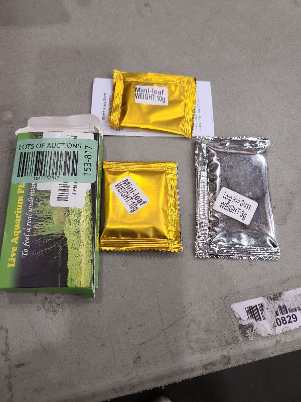 Photo 1 of 3 Pack Aquarium Plant s-e-e-d. Mini-Leaf 30gram. not Plastic Carpet Decor Decoration not Artificial YZ-AAA04