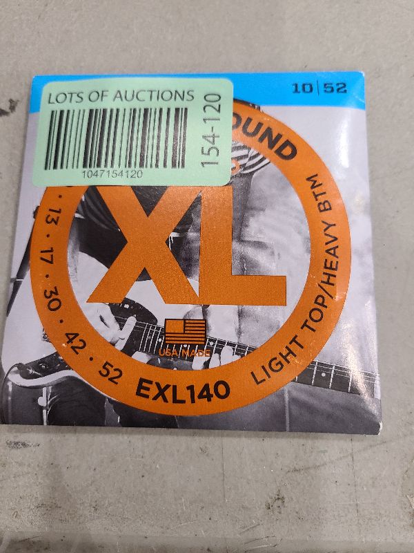 Photo 1 of D'Addario Guitar Strings - XL Nickel Electric Guitar Strings - EXL140-3D - Perfect Intonation, Consistent Feel, Reliable Durability - For 6 String Guitars - 10-52 Light Top/Heavy Bottom, 3-Pack