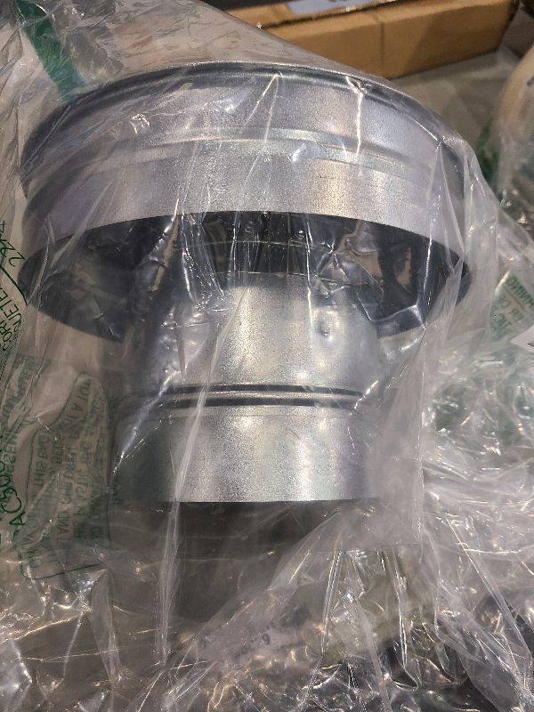 Photo 1 of 5" Inch Round Galvanized Steel Roof Cap with Mesh - Weather-Proof Chimney Cover with Side Wall - Fireplace Duct Rain Guard - Exhaust or Supply Ventilation Top Cover - Perfect Insulation Protector Cap