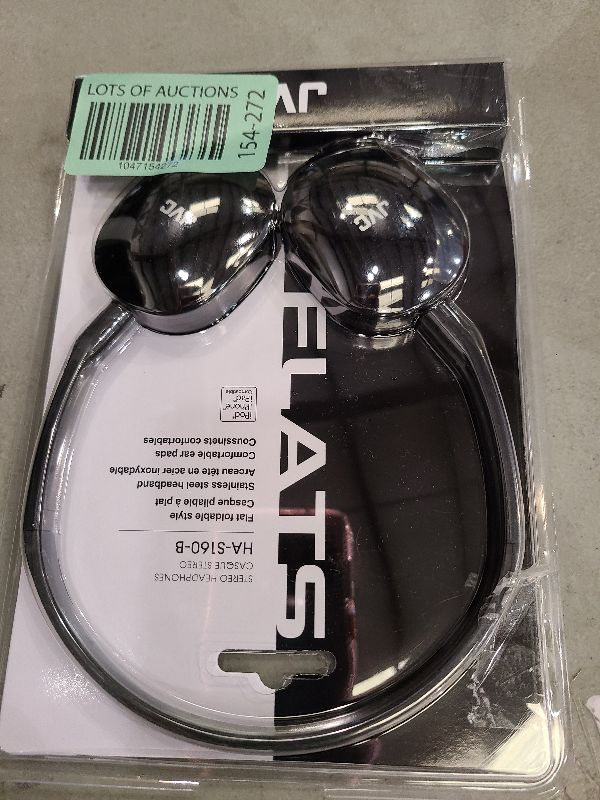Photo 1 of JVC Flats On-Ear Wired Headphones - Flat Foldable Design - 30mm Driver for Powerful Sound - Soft Ear-Pads for Comfort – Steel Headband - Lightweight & Portable - PC/Laptop/Gaming - 3.5mm Slim Plug