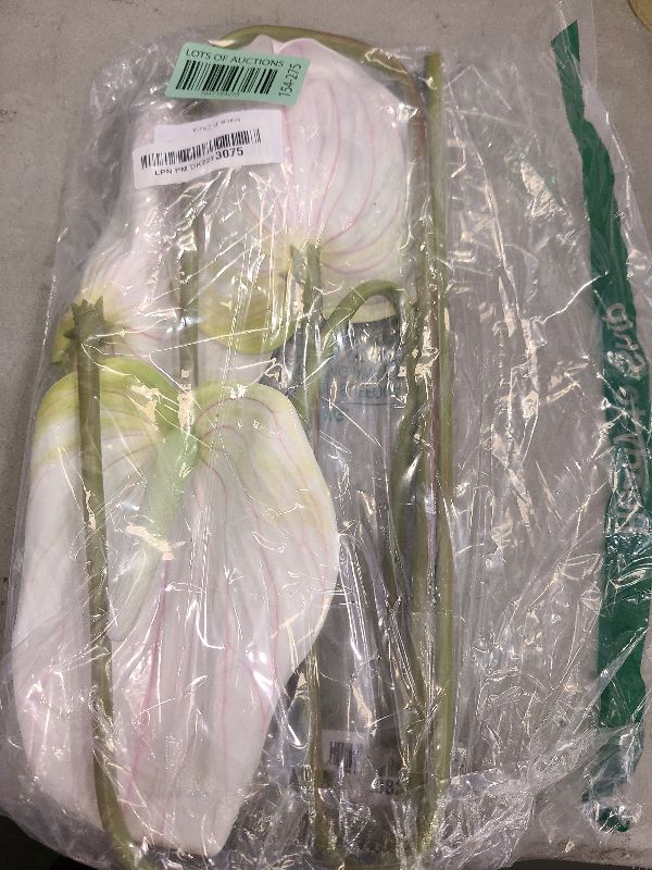 Photo 1 of 3Pcs Artificial Anthurium Lily Flowers for Home Decor Dining Table Centerpiece Prom Party Decor (White)