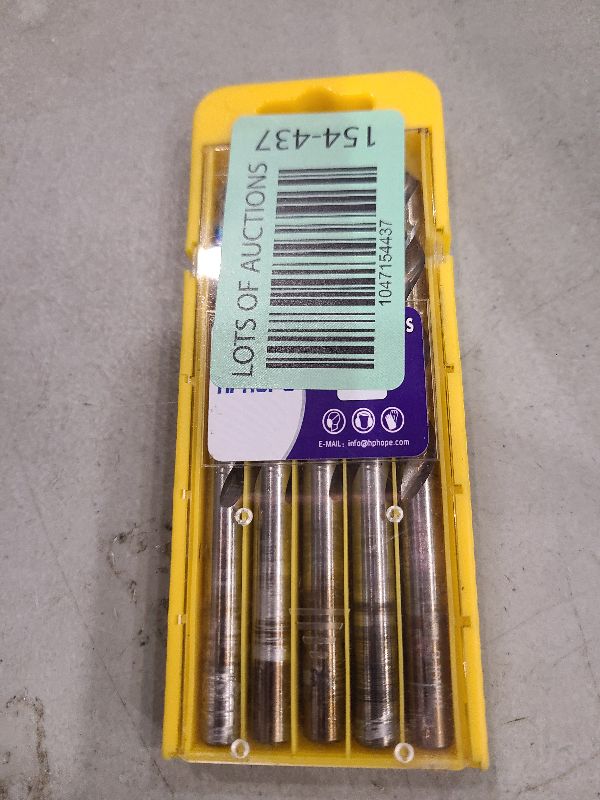 Photo 1 of 5/16 Inch Cobalt Drill Bits 5Pcs - HPHOPE M35 HSS Metal Twist Drill Bits Set, Jobber Drill Bits Length and Straight Shank, Suitable for Drilling in Hard Metal, Stainless Steel, Cast Iron