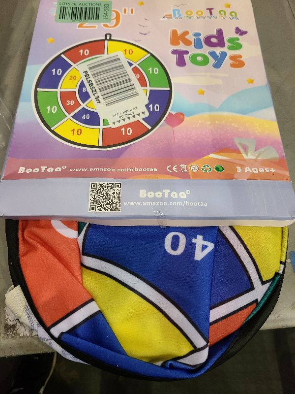 Photo 1 of 29" Large Dart Board for Kids, BooTaa Kids Dart Board with 12 Sticky Balls, Boys Toys, Indoor/Sport Outdoor Fun Party Play Game Toys, Birthday Gifts for 3 4 5 6 7 8 9 10 11 12 Year Old Boys Girls