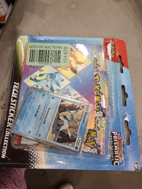 Photo 1 of Pokémon TCG: Scarlet and Violet Glaceon Sticker Collection - Prismatic Evolutions (one Holographic Promo Card and Three Expansion Packs)