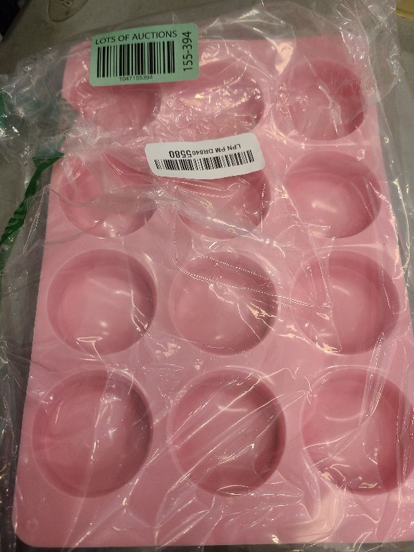 Photo 1 of Actvty Round Chocolate Cookie Molds, 3 Pieces 12-Cavity Cylinder Chocolate Silicone Molds for Covered Oreo, Cookies Candy Jelly Mini Cakes and Muffin Baking(Pink)
